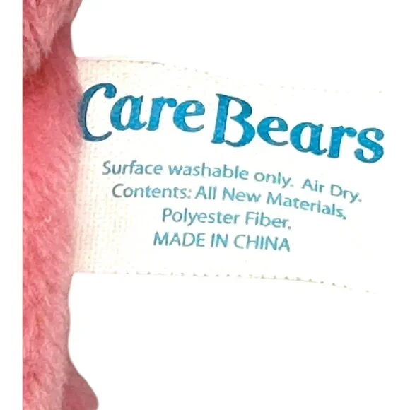 Vintage 2003 Pink Care Bears Love-a-Lot Bear Plush Hand Puppet 9” by Play Along - Picture 6 of 8